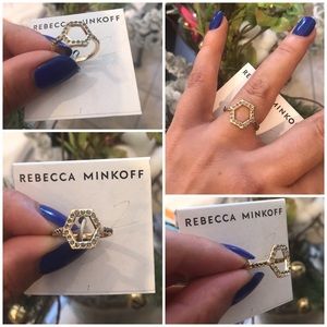 Rebecca Minkoff Hexagon Dainty Ring